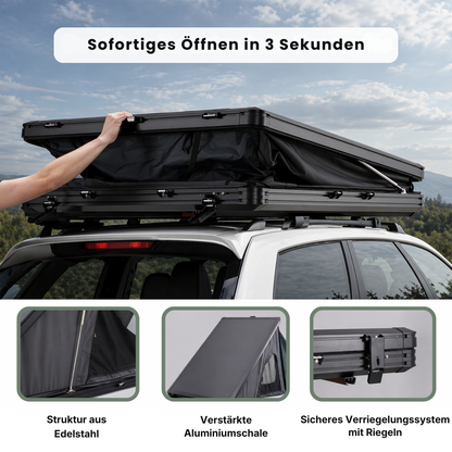 Tente de toit rigide 2-3 places Format compact