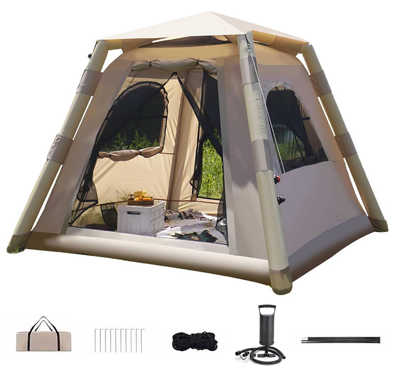 Tente de camping familiale - 3 à 6 Personne