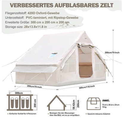 Tente de camping familiale 1 chambre – 4 places