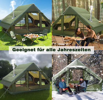 Aufblasbares Zelt 4–6 Personen ORIA – Camping, Wasserdicht, Schnell Aufbau, Familienzelt