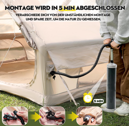 Tente gonflable pour 4 à 6 personnes
