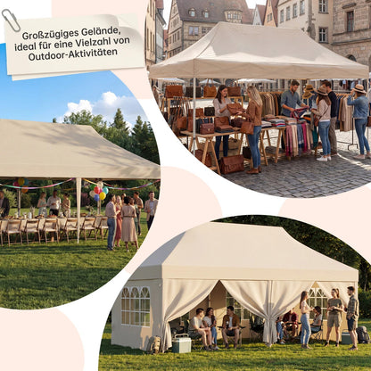 Devoko Multi-functional folding Pavilion waterproof, UV protection 50 +, stable construction for garden, celebrations & weekly markets Nova Oria