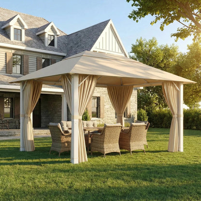 Devoko Premium Aluminum Pavilion All-weather suitable with stable construction, pavilions for courtyards and gardens Nova Oria