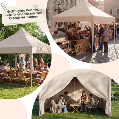 Devoko Multi-functional folding Pavilion waterproof, UV protection 50 +, stable construction for garden, celebrations & weekly markets Nova Oria
