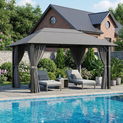 Devoko Premium Aluminum Pavilion All-weather suitable with stable construction, pavilions for courtyards and gardens Nova Oria